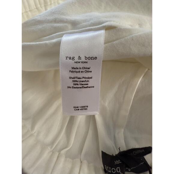 Rag & Bone Shorts Women Sz M Maye Linen Summer Casual Lightweight Pockets - Picture 6 of 8